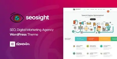 Seosight v5.20 – SEO, Digital Marketing Agency WP Theme with Shop