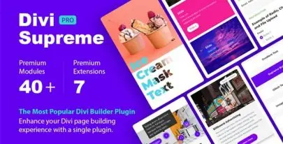 Divi Supreme Pro v4.9.97.33 – Everything you need to build amazing websites with ease