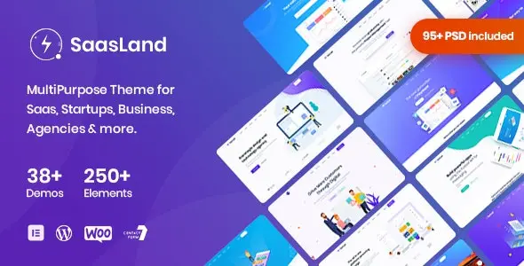 Saasland v3.7.0 – MultiPurpose WordPress Theme for Startup Business