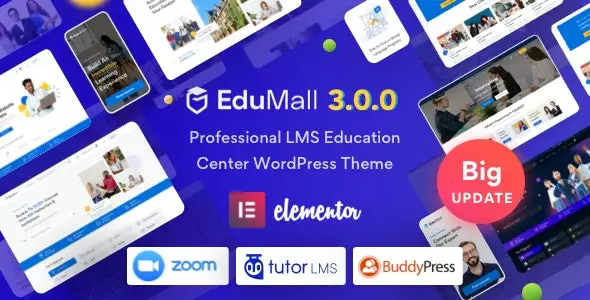 EduMall v4.4.1 – Professional LMS Education Center WordPress Theme