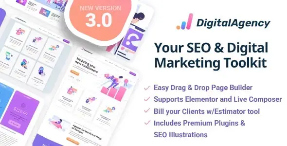 SEOWP v3.11.0 | SEO & Digital Marketing WordPress Theme