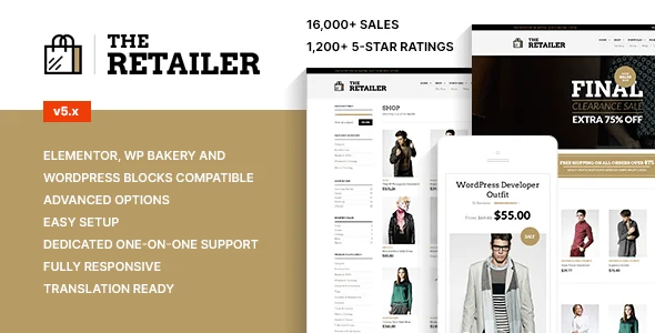 The Retailer v10.0.4 – eCommerce WordPress Theme for WooCommerce