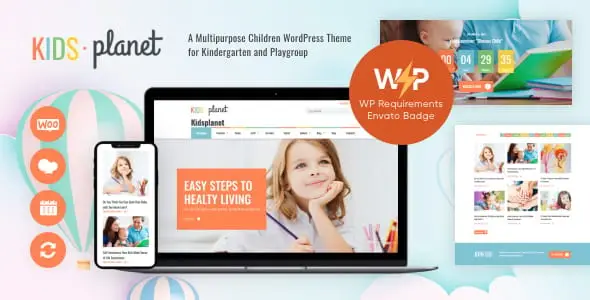 Kids Planet v2.2.15 – A Multipurpose Children WordPress Theme for Kindergarten and Playgroup