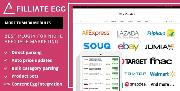 Affiliate Egg Pro v10.11.2 – Niche Affiliate Marketing WordPress Plugin