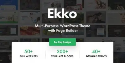 Ekko v3.9 – Multi-Purpose WordPress Theme with Page Builder