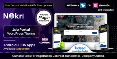 Nokri v1.6.4 – Job Board WordPress Theme