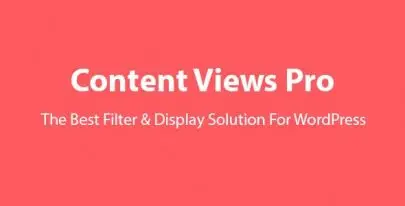 Content Views Pro v7.4 – The Best Filter & Grid Plugin For WordPress