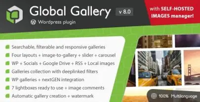Global Gallery v8.8.1 – WordPress Responsive Gallery