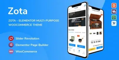 Zota v1.3.16 – Elementor Multi-Purpose WooCommerce Theme