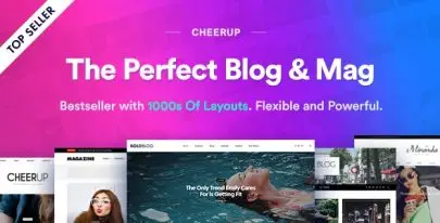 CheerUp v8.1.0 – Food, Blog & Magazine