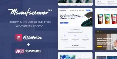 Manufacturer v1.3.13 – Factory and Industrial WordPress Theme