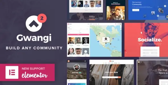 Gwangi v2.4.5 – PRO Multi-Purpose Membership, Social Network & BuddyPress Community Theme