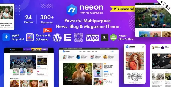 Neeon v3.1.1 – WordPress News Magazine Theme