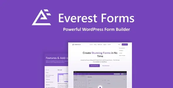 Everest Forms (+Addons) v1.9.5 – Best WordPress Form Plugin