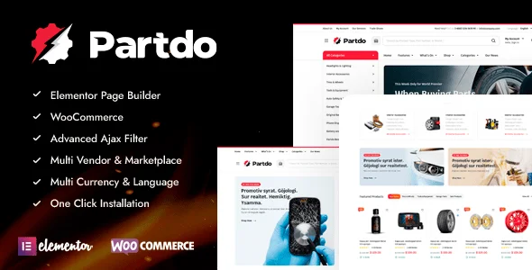 Partdo v1.4.2 – Auto Parts and Tools Shop WooCommerce Theme