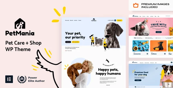 PetMania by Vamtam v19 – Pet Care Shop Ecommerce WordPress Theme
