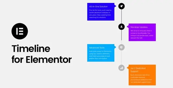 Timeline Widget Pro For Elementor v2.4.5 – Cool Timeline