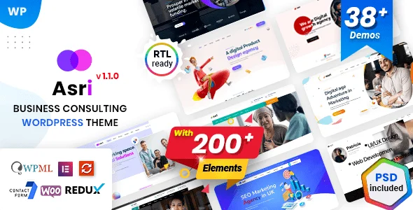 Asri v1.1.4 – Multi-Purpose Elementor WordPress Theme
