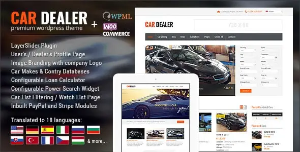 Car Dealership Automotive WordPress Theme v1.6.7 – Responsive