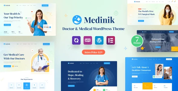 Medinik v1.3.7 – Doctor & Medical WordPress Theme