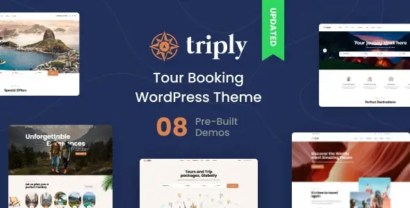 Triply v2.4.8 – Tour Booking WordPress Theme