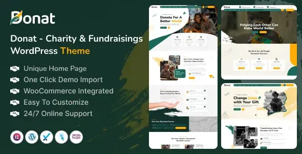 Donat v1.0.0 – Charity & Fundraising WordPress Theme