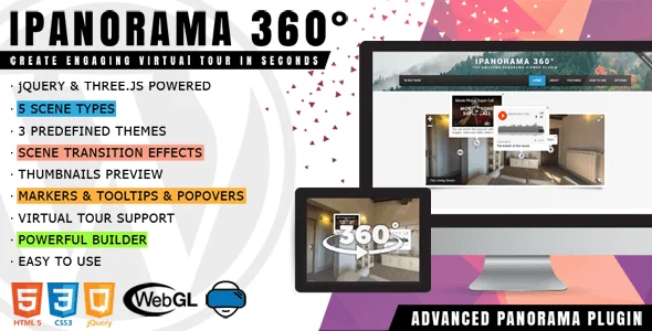 iPanorama 360° v1.9.1 – Virtual Tour Builder for WordPress