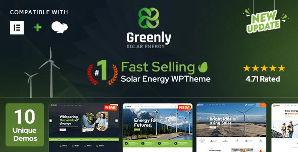 Greenly v8.4 – Ecology & Solar Energy WordPress Theme