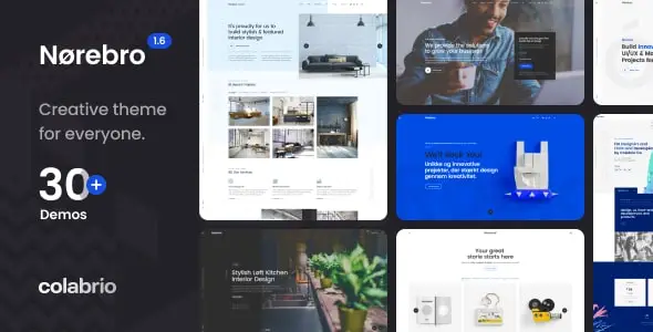 Norebro v1.6.8 – Creative Portfolio Theme for Multipurpose Usage