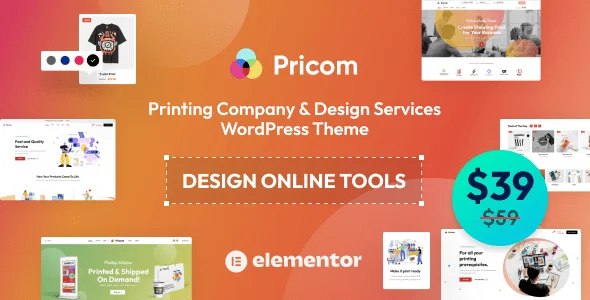 Pricom v1.8.1 – Printing Company & Design Services WordPress theme