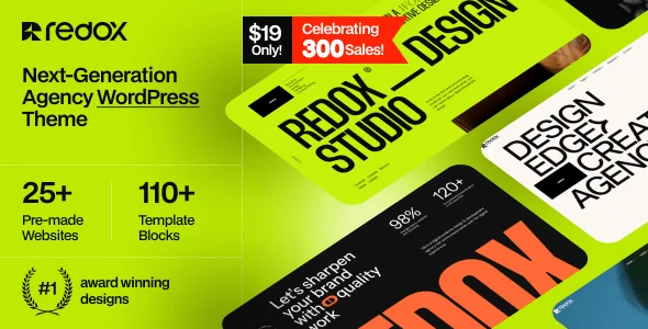 Redox v1.0.6 – Creative Agency Portfolio WordPress Theme