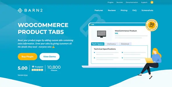 WooCommerce Product Tabs v2.1.8 – Barn2 Media