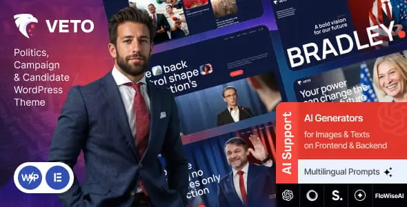 Veto v1.13.0 – Politics, Campaign & Candidate WordPress Theme
