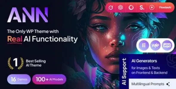 AI ANN v1.37.0 – AI Generator & AI Agency WordPress Theme