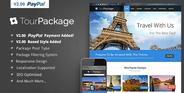 Tour Package v2.4.0 – WordPress Travel/Tour Theme