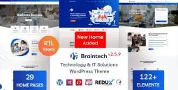 Braintech v2.7.3 – Technology & IT Solutions WordPress Theme