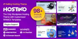 Hostiko 2.0 v94.4.9 – WordPress WHMCS Hosting Theme