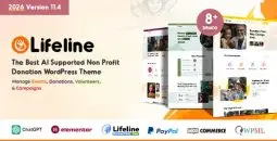 Lifeline v11.4 – NGO, Fund Raising and Charity WordPress Theme