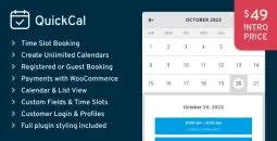 QuickCal v1.0.17 – Appointment Booking Calendar for WordPress