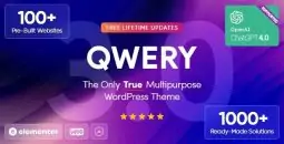 Qwery v3.6.1 – Multi-Purpose Business WordPress Theme + RTL