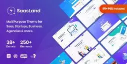 Saasland v3.7.6 – MultiPurpose WordPress Theme for Startup Business