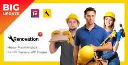 Renovation v4.6.2 – Repair Service, Home Maintenance Elementor WP Theme